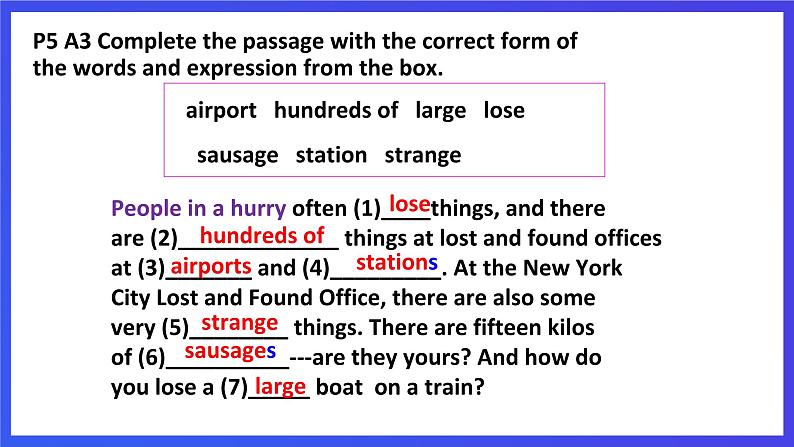 外研版英语七下 Module 1 Unit 3《Language in use》课件第2页