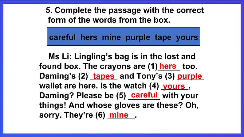 外研版英语七下 Module 1 Unit 3《Language in use》课件第8页