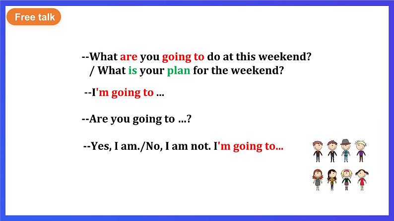 外研版英语七下 Module 3 Unit 1《What are you going to do at the weekends》课件第8页