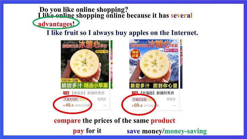 外研版英语七下 Module 5 Unit 2《You can buy everything on the Internet.》课件第3页