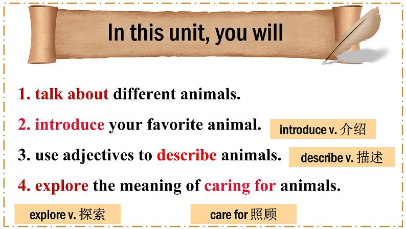 Unit 1 Animal Friends 第1课时 Opening page-Section A（1a-1d）第4页