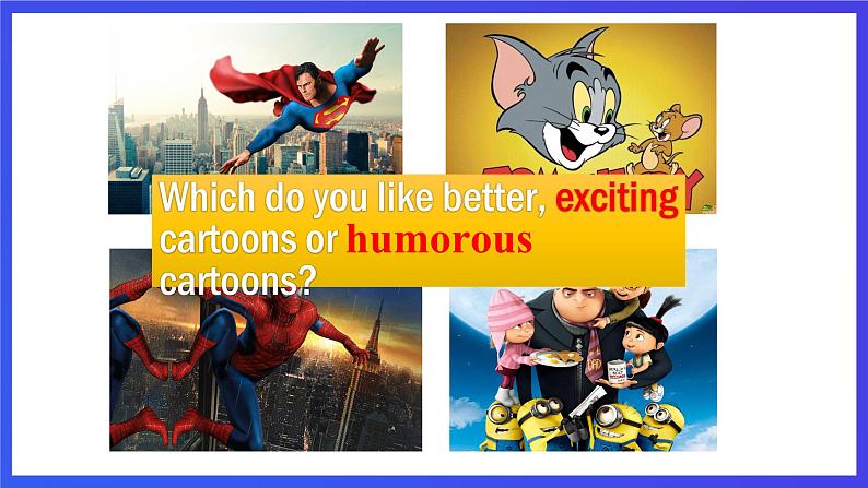 外研版英语八下 Module 5 Unit 1《 It's time to watch a cartoon.》课件第4页