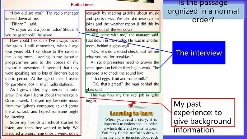 外研版英语八下 Module 10 Unit 2《It seemed that they were speaking to me in person.》课件第6页