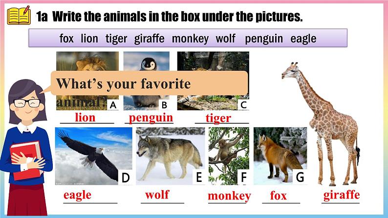 Unit 1 Animal Friends第一课时 Section A 1a-1d 同步课件(人教版2024)第7页