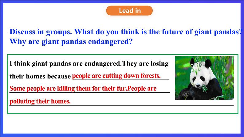 沪教牛津版（六三制）英语八下Unit 5 《save the endangered animals》period 2 reading II & Listening  课件第7页