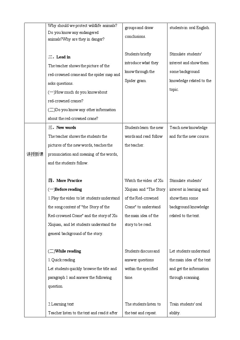沪教牛津版（六三制）英语八下Unit 5 《save the endangered animals》 Period 5 More practice 教案第2页
