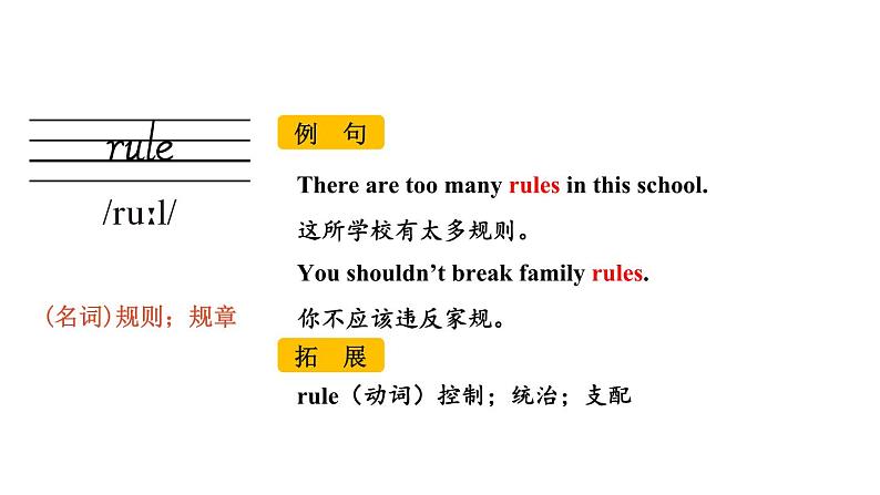 Unit 2 Section A（词汇详解课件）2024-2025学年人教版七年级英语下册第3页