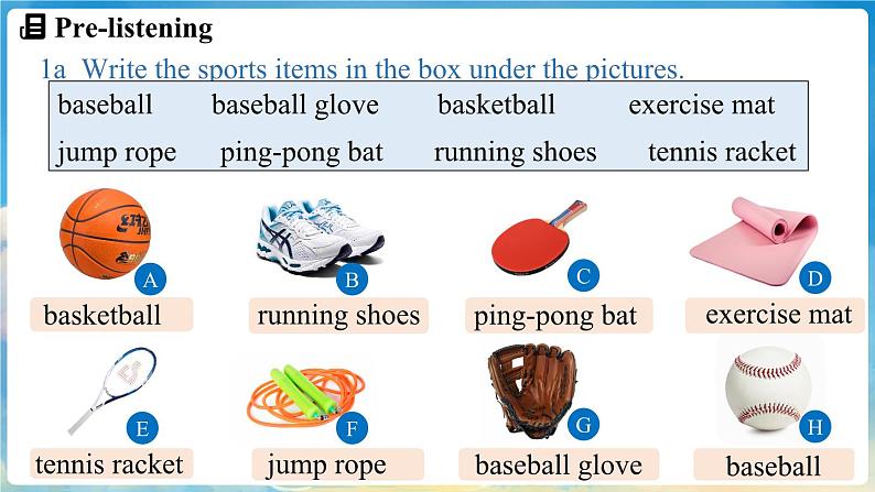 Unit 3 Keep Fit (第1课时) Section A 1a-Pronunciation 2第4页