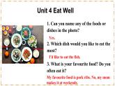 Unit 4 Eat Well（第1课时）Opening page-Section A（1a-1d） - 七年级英语下册 同步教学课件+同步练习（人教版2024）