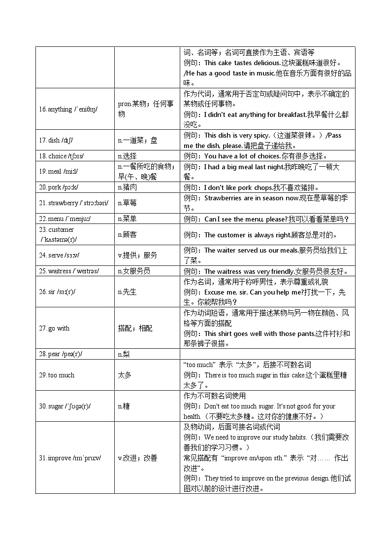 中考词汇单元测试卷(免费试卷打印题库大全)