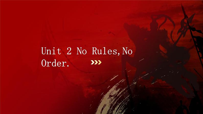 新人教版初中英语7年级下册 Unit 2 No Rules,No Order.复习课件第2页