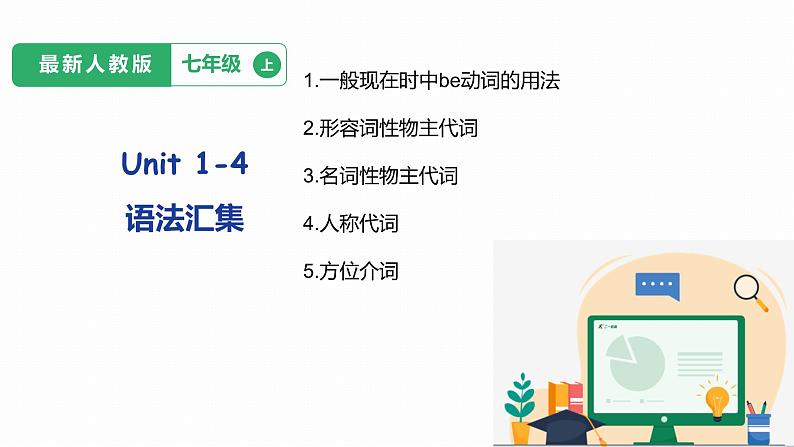 中考第一轮复习人教七年级英语上册Unit1-Unit4词汇短语复习课件第5页