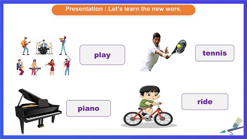 外研版(新标准)英语七下 Module 2 Unit 1《I can play the piano》课件第4页