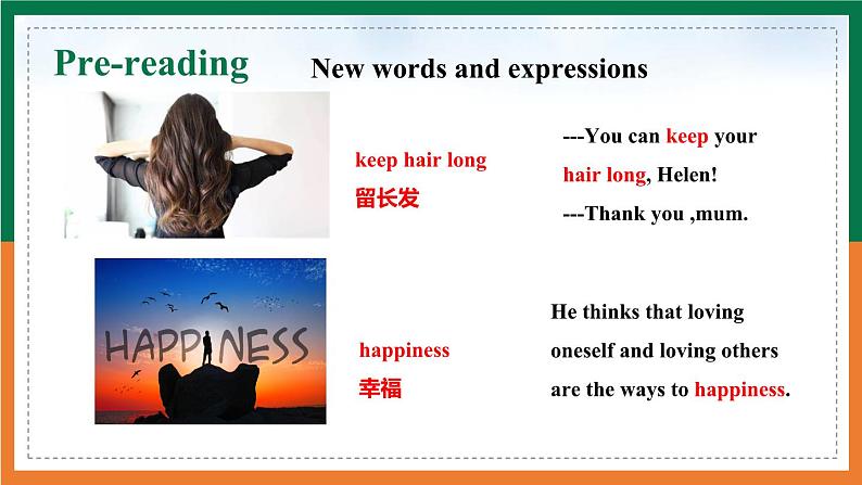 【公开课阅读写作课件】Unit 1 The secrets of happiness Developing ideas Reading for writing 新教材2025外研版七下英语第6页