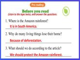 滬教牛津版（六三制）英語(yǔ)七下 Unit 4 《Save the trees 》  第5課時(shí) More practice 課件+教案+分層練習(xí)（含答案） +音頻