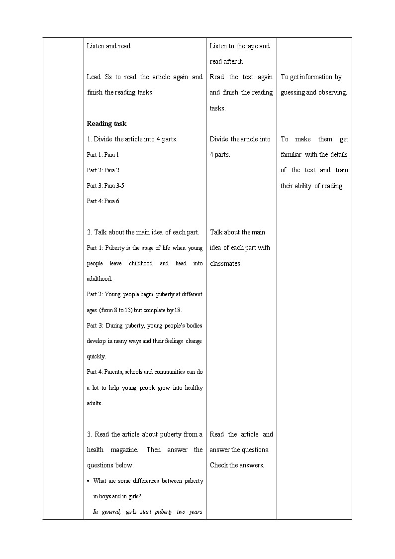 沪教牛津版(六三制)英语九下Unit 6 Caring for your health 第5课时More practice, Culture corner & Project 教案第2页