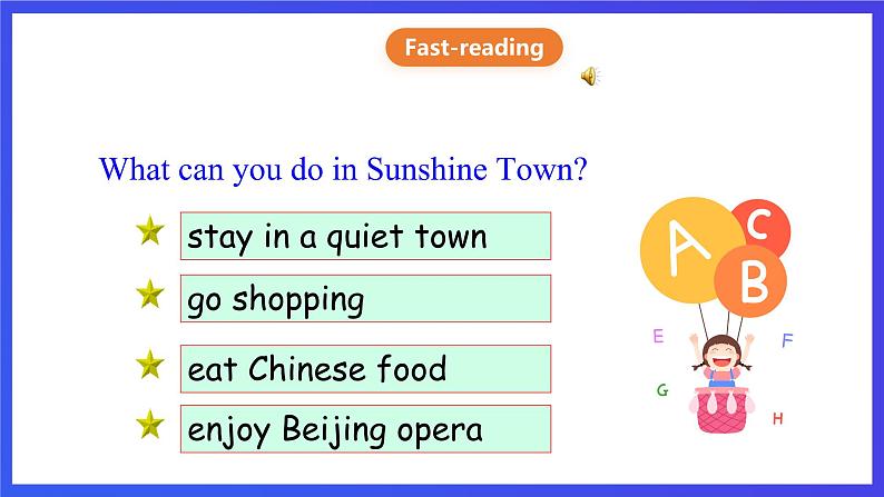 牛津译林版英语七下Unit 3 Welcome to Sunshine Town第二课时Reading 课件 第7页