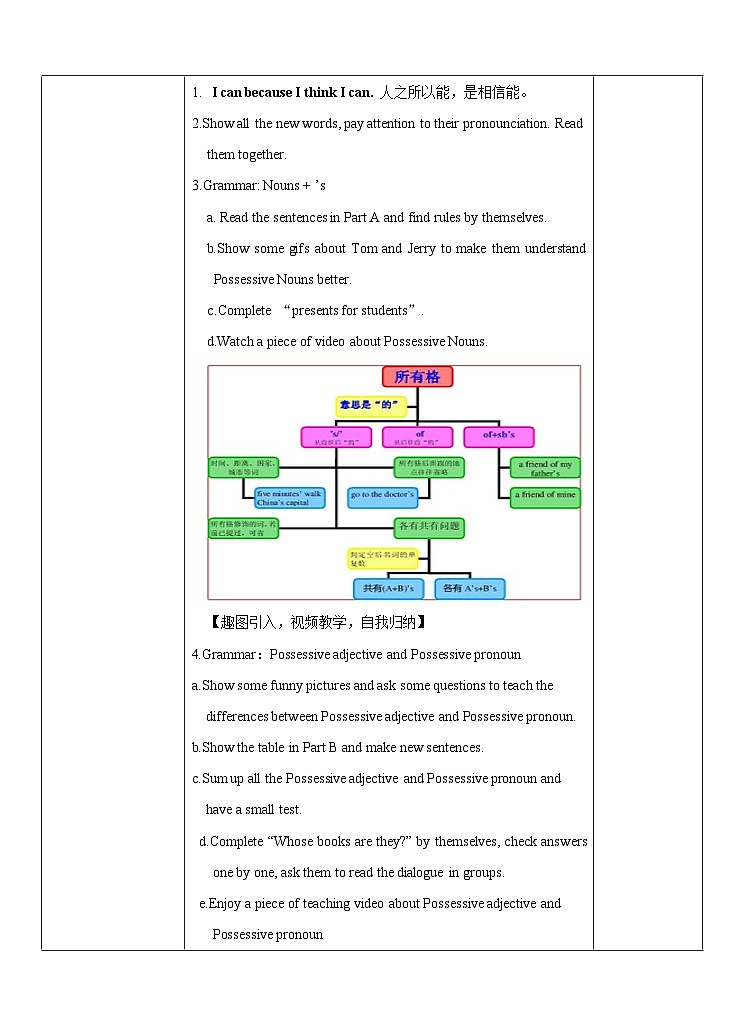 牛津译林版英语七下Unit 3 Welcome to Sunshine Town 第三课时Grammar 教案第2页