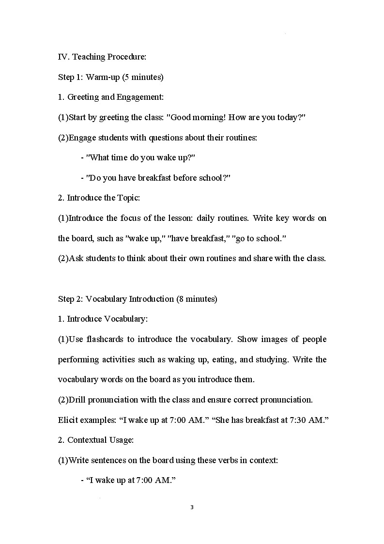 新人教版英语七年级下册 Unit 5 Here and Now Section A 2a-2e教案第3页