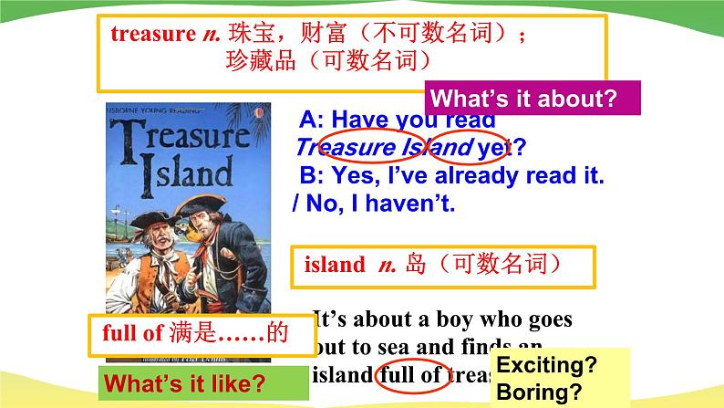 人教版（2024）八下英语Unit 8 Have you read Treasure Island yet_ Unit 8 Section A课件第6页