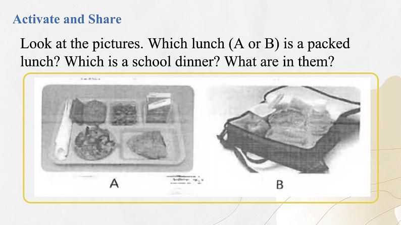 【核心素养】北师大版英语七年级下册 Unit 2  Food and Health  Lesson 1 Lunchtime 同步课件第4页