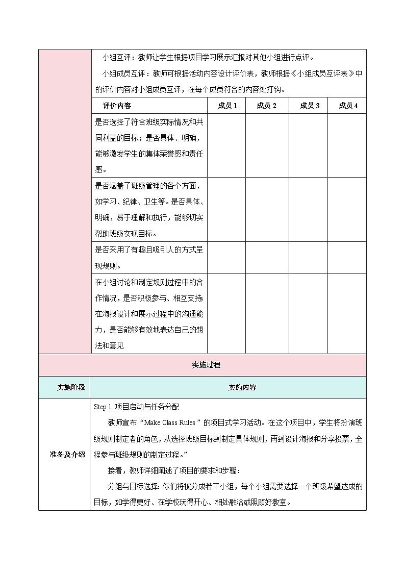 人教版（2024）英语七年级下册 Unit 2 No Rules, No Order第六课时（Project）（教学设计）第3页