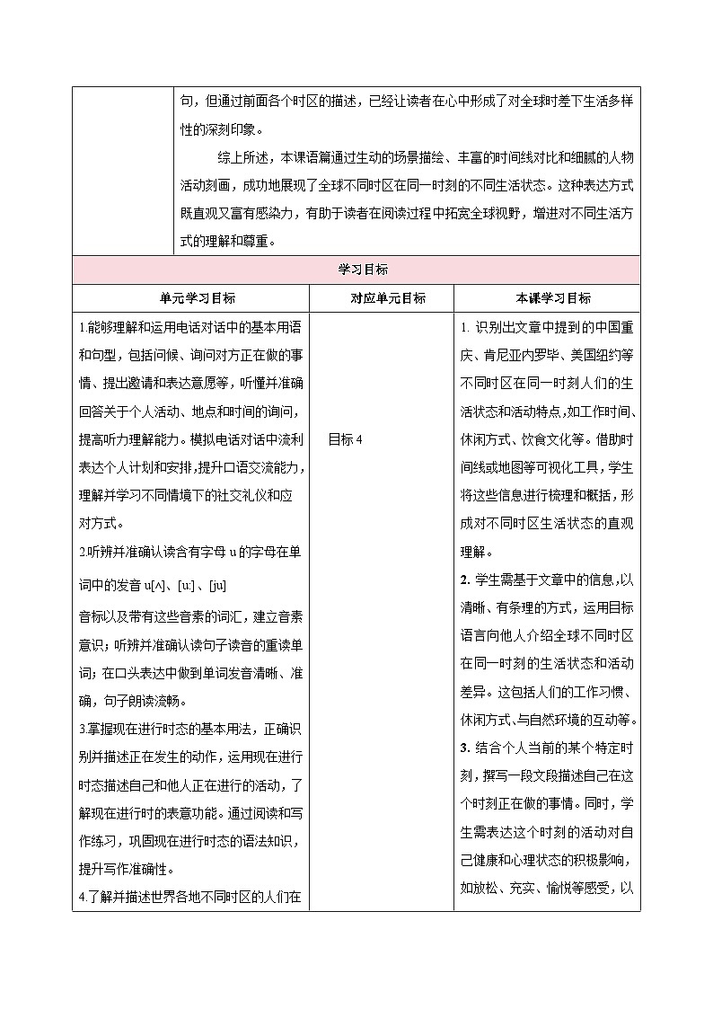 人教版（2024）英语七年级下册 Unit 5 Here and Now 第四课时Section B 1a-1d（教学设计）第2页