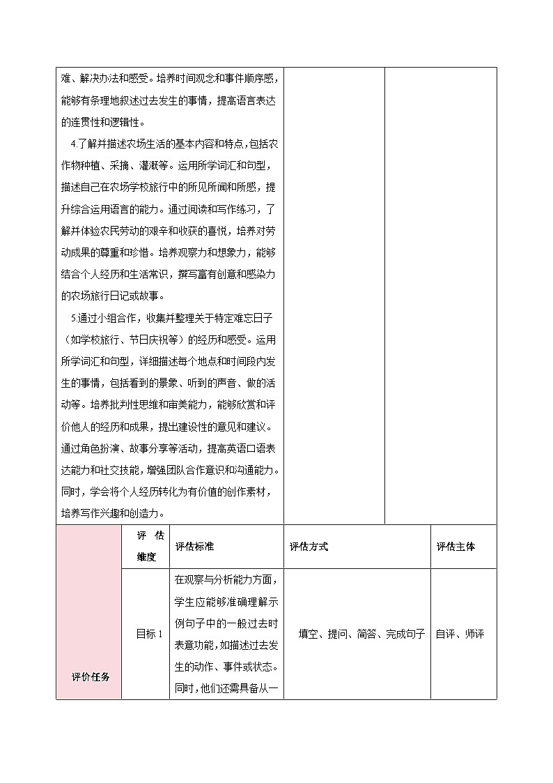 人教版（2024）英语七年级下册 Unit 7 A Day to Remember 第三课时Grammar Focus （教学设计）第3页