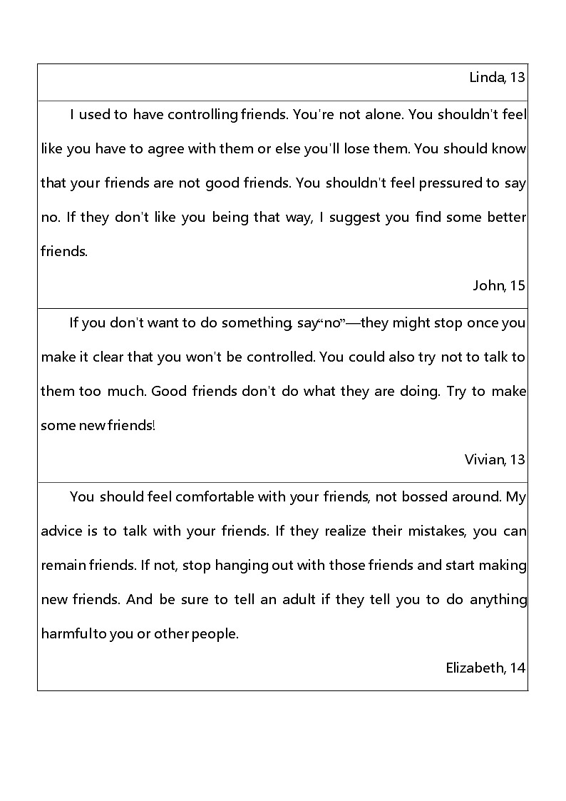 鲁教版九年级英语Unit 2　Teenagers should be allowed to choose their own clothes 素养检测（含解析）（鲁教版（五四制）英语九年级 ）第3页