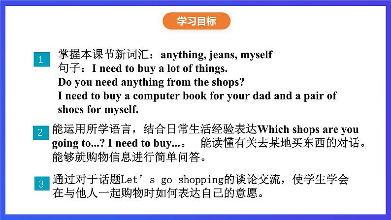 沪教牛津版（五四制）英语七下 Unit 4《Let's go shopping Stage 1》课件第2页