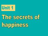 Unit 1 The secrets of happiness 課件 2024-2025學(xué)年外研版(2024)英語(yǔ)七年級(jí)下冊(cè)