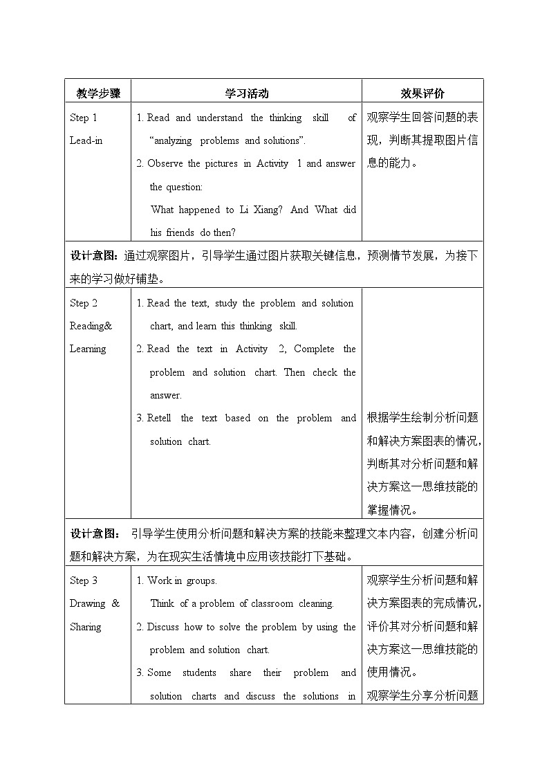 仁爱科普版（2024）七年级英语下册教案 Unit 12 Lesson 3Thinking Skllls and Reading Stratedies第3页