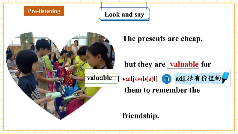 Unit 6 Topic 3 I will remember our friendship forever Section A 听说优质课第6页