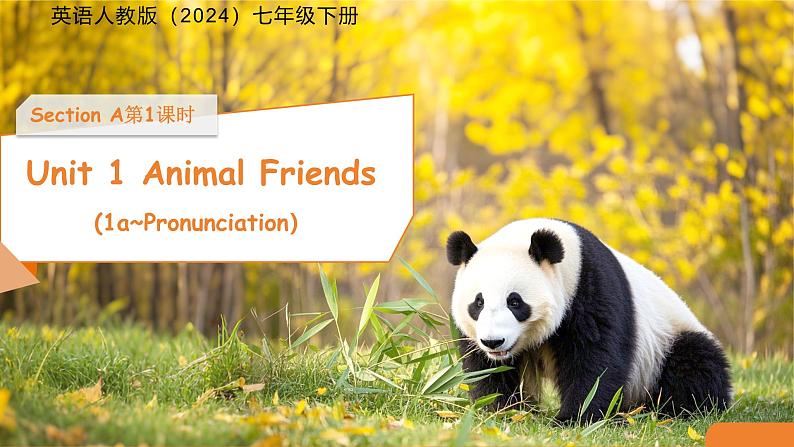 Unit 1 Animal friends  Section A 第1课时 课件 英语人教版（2024）七年级下册第1页