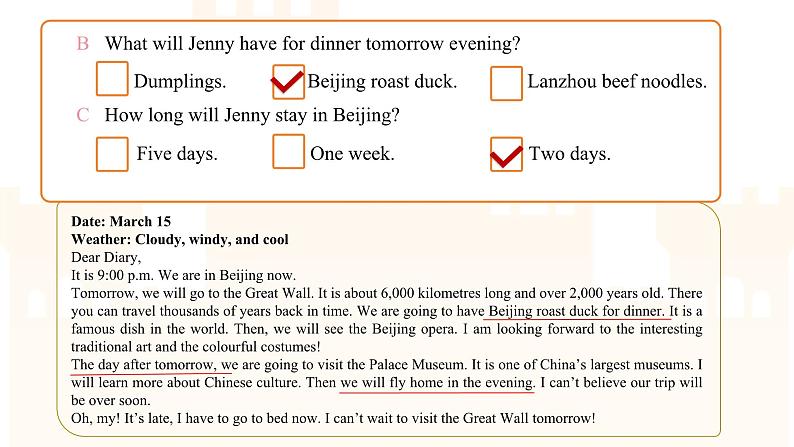 Unit 1 Lesson 5 A trip plan 课件  冀教版（2024）七年级下册第7页