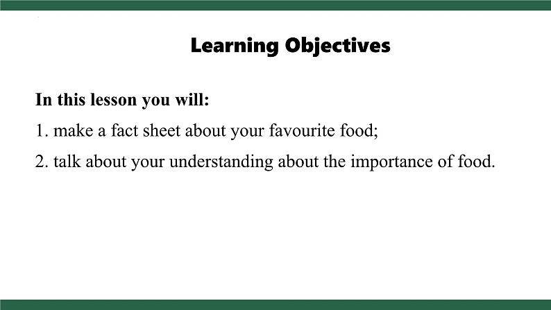 外研版（2024）英语七年级下册 Unit 3  Food matters Presenting ideas+Reflection(课件）第2页