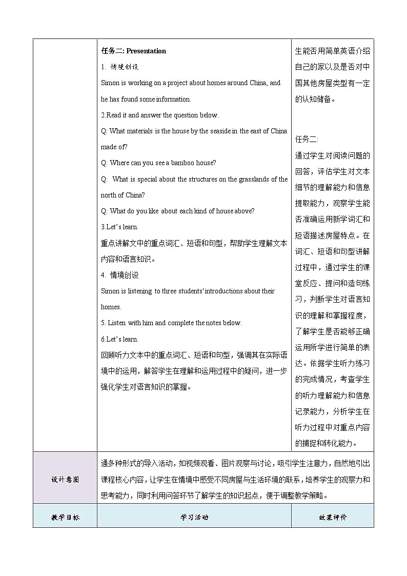 Unit 1Home第5课时Integration 教学设计-新译林七下第3页