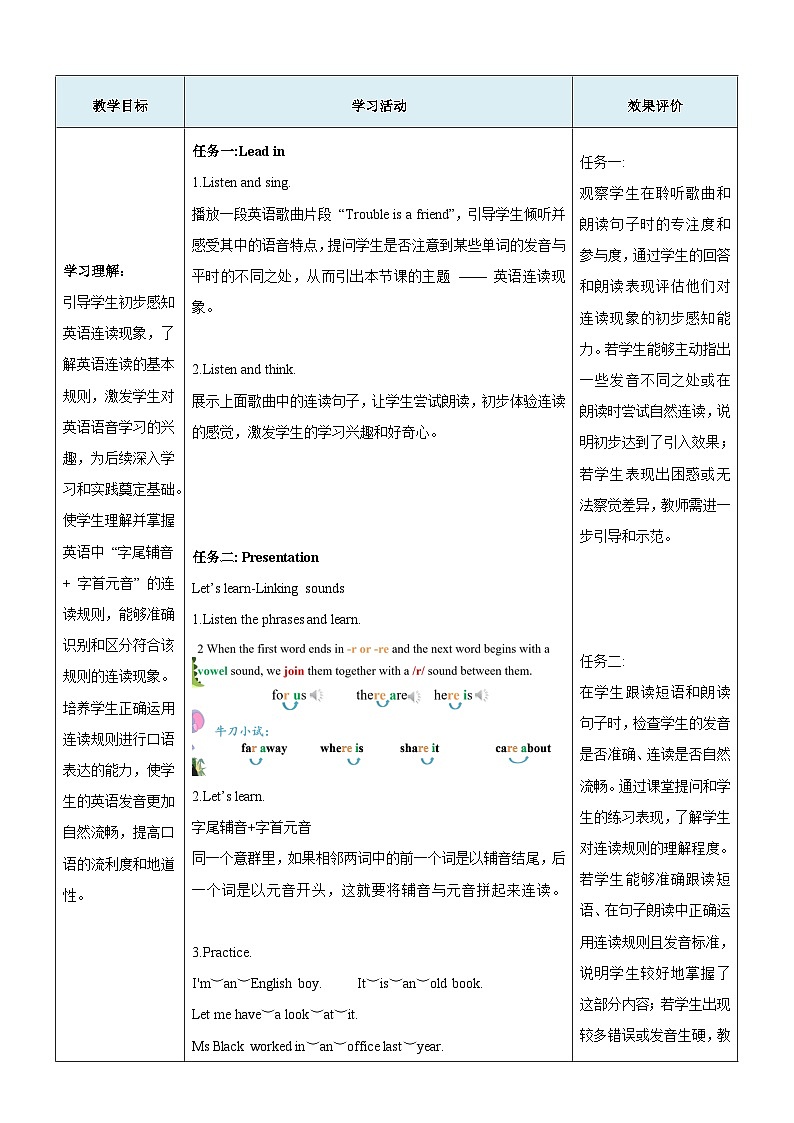 Unit 2 Neighbourhood 第4课时Pronunciation 教学设计-新译林七下第3页