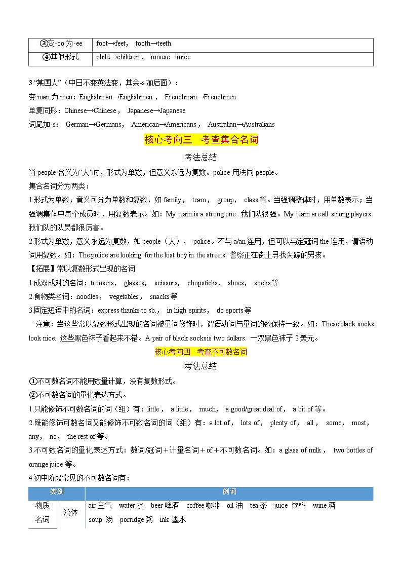 专题03 名词、代词、介词和冠词-2025年中考英语二轮复习讲练（浙江专用）（解析版）第3页