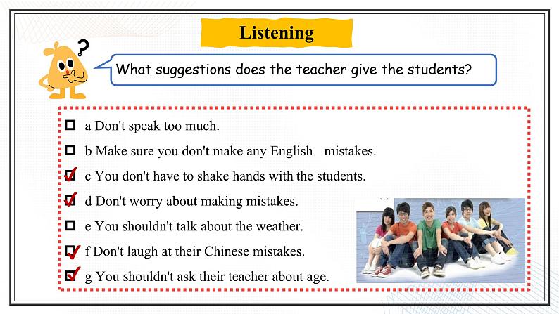 Unit 2 Communication  Lesson 5 Meeting People（课件）- 2024-2025学年八年级英语下册（北师大版）第5页