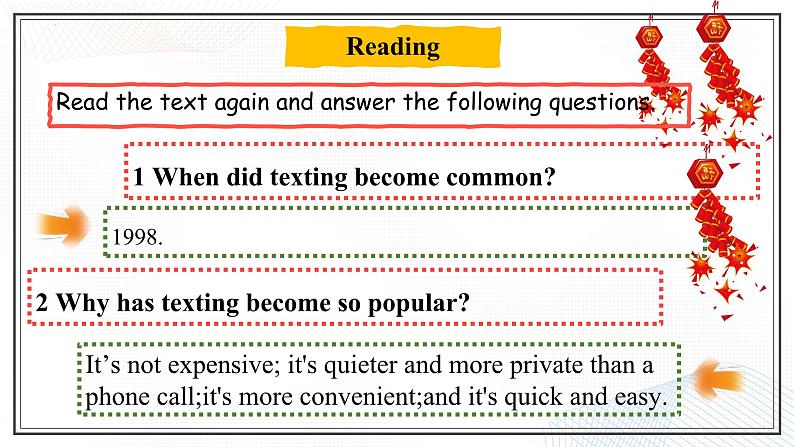Unit 2 Communication  Lesson 6 The Texting Generation（课件）- 2024-2025学年八年级英语下册（北师大版）第6页