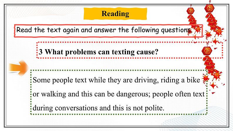 Unit 2 Communication  Lesson 6 The Texting Generation（课件）- 2024-2025学年八年级英语下册（北师大版）第7页