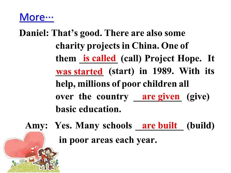 牛津译林版初中英语八年级下册 U6  international charities Grammar 课件第8页