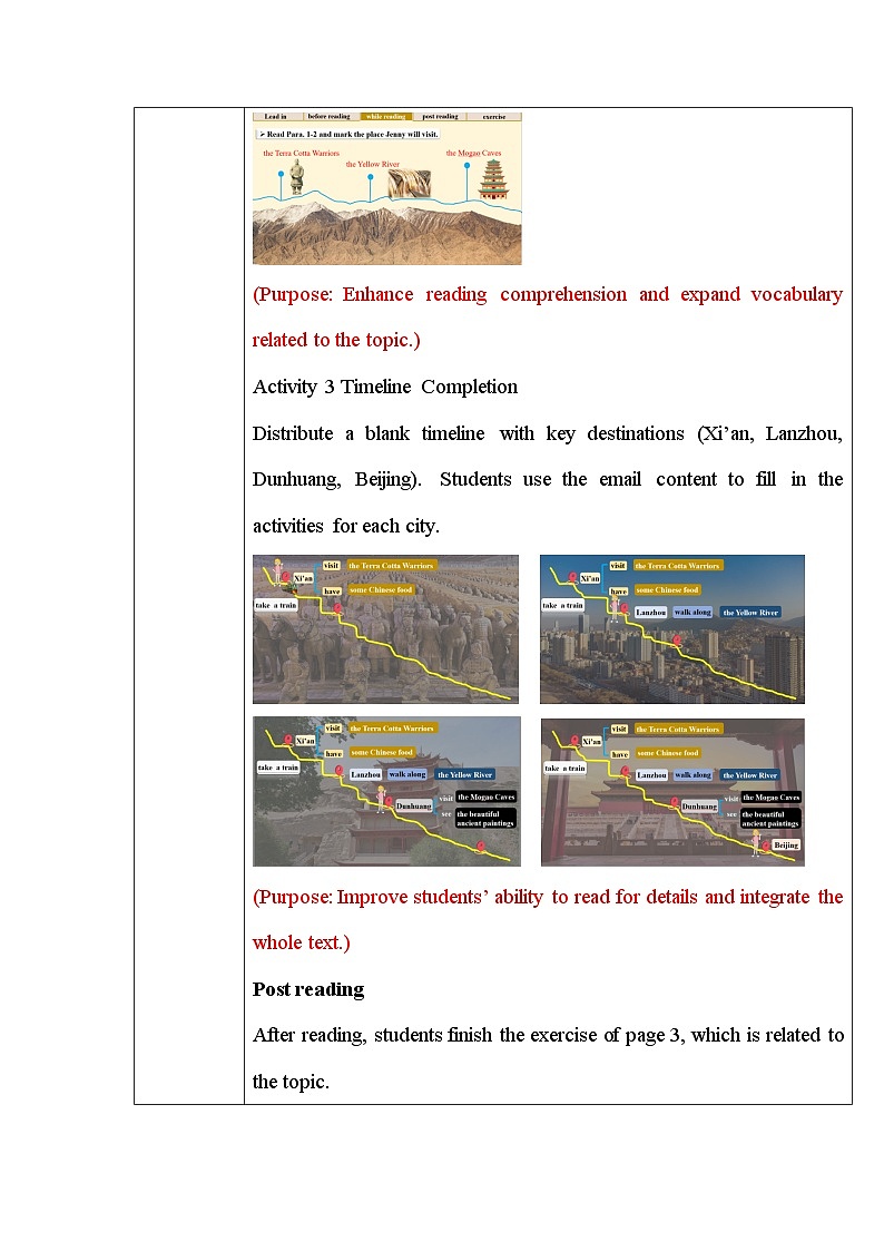 Unit 1 Lesson 2 Our trip plan 教案第3页