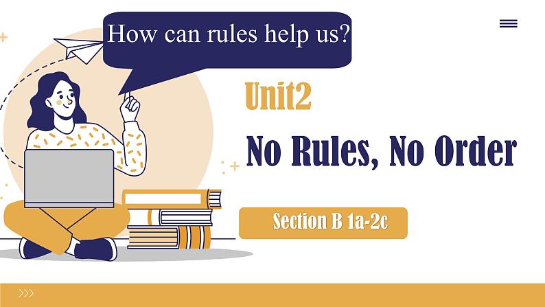 Unit 2   No Rules，No Order Section B How can rules课件第1页