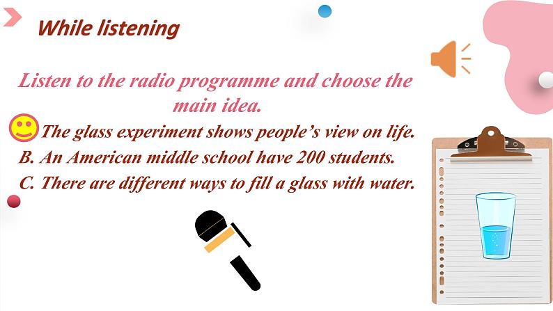 【新课标公开课】Unit1 The secrets of happiness Developing ideas Listening and speaking 2025新外研版七下英语课件(含音频）第6页