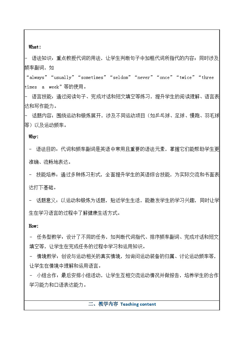 人教版2025春七年级下册英语3. U3 Grammar 3a-3d教学设计第2页