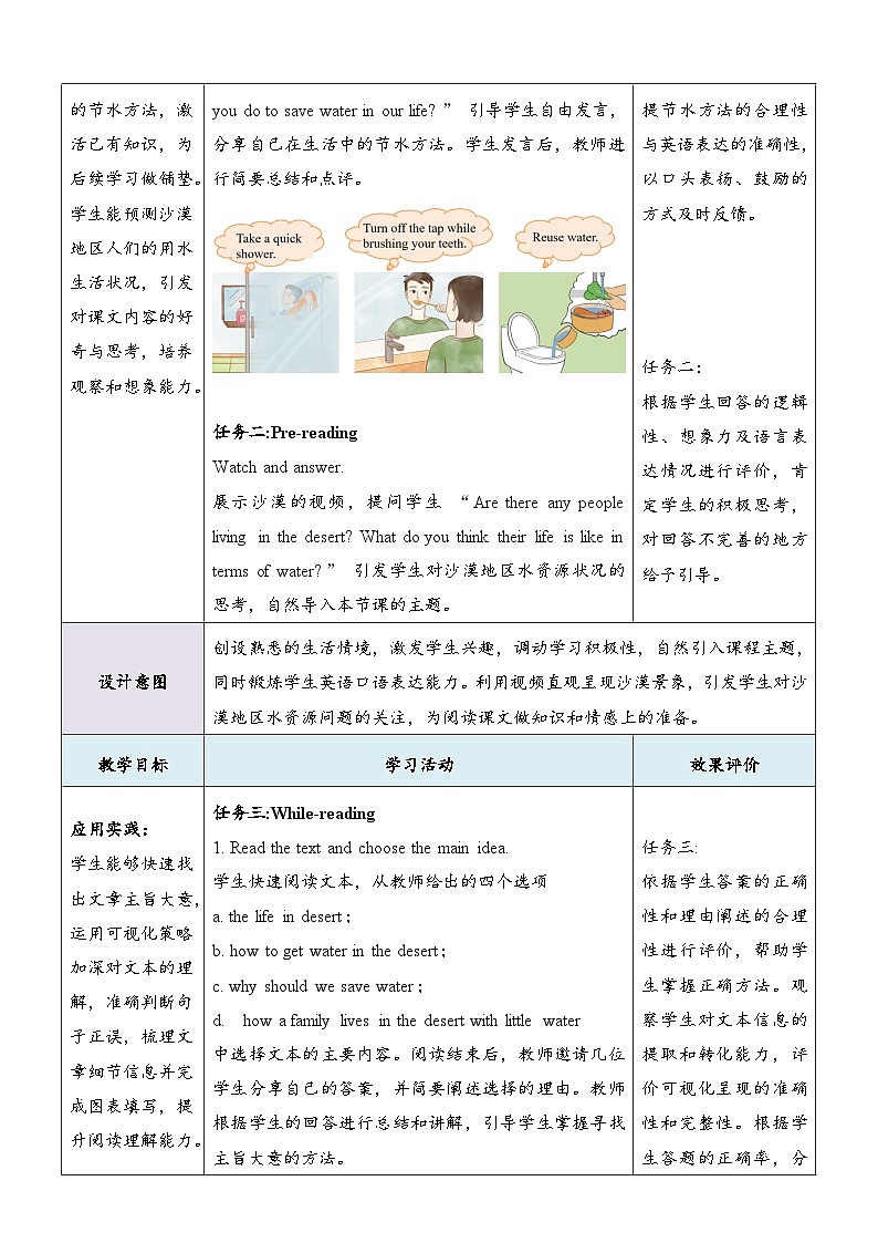 Unit8 Our Blue Planet 第4课时Theme Reading教学设计第3页