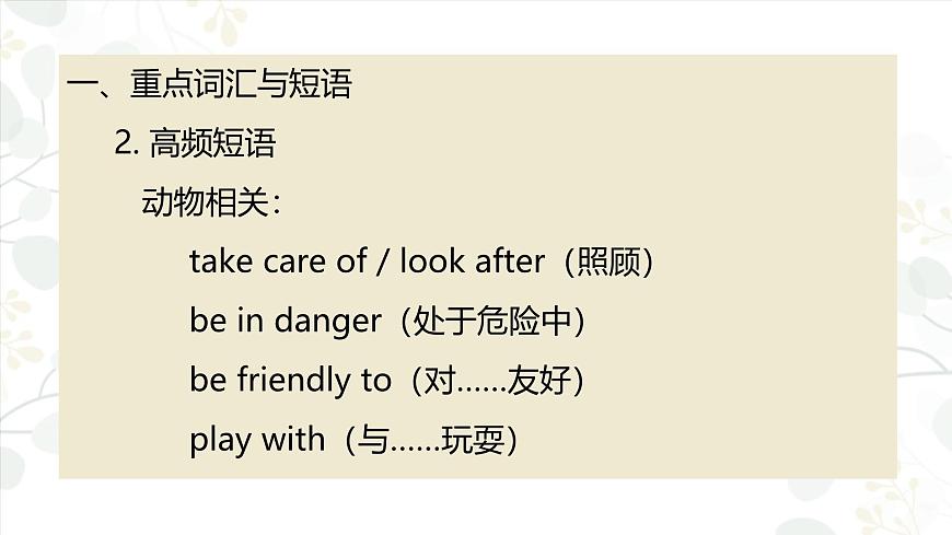 人教版英语七年级下册Unit 1   Animal  Friends知识点课件PPT第4页