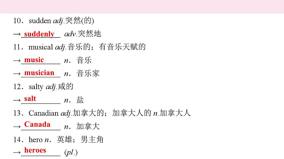 九年级英语中考一轮复习课件　Units 1－2第5页